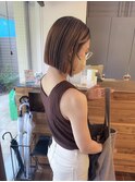 切りっぱなしボブ