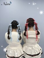 ナビ(NAVI)&nbsp;編み込みツインテール