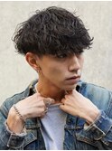 波巻きスパイラルパーマシャドウパーマツイストスパイラルパーマ