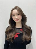 レイヤースタイル/韓国ヘア/くびれ巻き