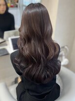 ラルムバイシー 新宿(LARME by Sea)&nbsp;ブリーチなしダブルカラー/暗髪ラベンダーブラウン(新宿/透明感)