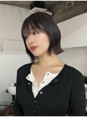 ミディアムレイヤーレイヤーボブくびれボブ
