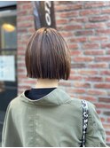 20代30代40代プツっとストレート大人ボブリップライン