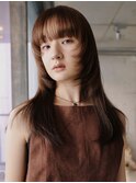 クラゲヘアー/小顔に見せるヘア/ココアベージュ/銀座