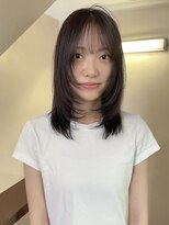 ソイ 下北沢(soi)&nbsp;顔周りレイヤー×暗めラベンダーグレージュ