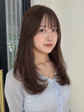 ローネス ギンザ(LONESS ginza) レイヤーカット/小顔カット/ナチュラルブラウン/透明感カラー