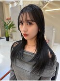 ◎暗めカラー×艶髪◎小顔レイヤー韓国風