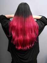 レボル(REVOL) 赤グラデーション☆推し活推しカラーオタ活エンドカラー裾カラー