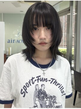 エアー 青山(AIR) 大人可愛い20代30代40代50代☆レイヤーボブ_ボブウルフ_大人ボブ