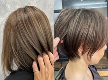 オシャレなハイライトデザインを提案/白髪ぼかしにも◎［倉敷］