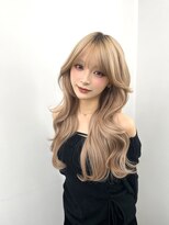 アマトウキョウ アユンチェ(AMA TOKYO×AYUNCHE) 韓国ヘア_レイヤー_ミルクティーベージュ