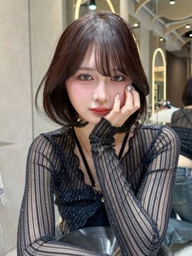 ロンドリメゾン 原宿(Lond re Maison.) ブリーチなし/髪質改善/大人ガーリー/ダークアッシュ/ボブ/原宿