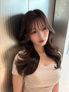 天神美容室 顔周りカット×韓国ヘア