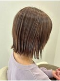 黒髪／クラゲヘアー/オリーブグレー/小顔/ココアベージュ/伊勢崎