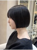 オリーブグレー/ボブ/顔周り/小顔/髪質改善/縮毛矯正原宿23