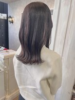 キャアリー(Caary)&nbsp;福山美容室caaryピンクブラウン髪質改善イルミナカラー40代30代