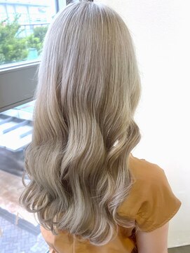 サラジュ 仁川店(SARAJU) 【カラー特化サロン】 ブリーチあり×シルバーグレージュ