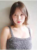 うる艶髪夏ワンカール薄めバングセミディシースルーバング