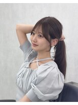 バレット 福岡天神(VALETTE) 結んでもかわいい前髪顔まわりカット