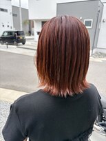 ココヘアー(coco hair)&nbsp;オレンジカラー×外ハネボブ