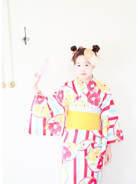 ホワイトルーム(White Room) 浴衣のお団子アップスタイル☆