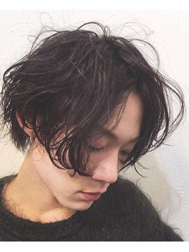 ベル 銀座並木通り店(Belle) メンズ　質感で攻める☆洗いざらしのセミウェットボブ Belle銀座