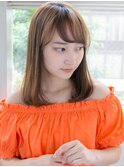 ナチュラルストレート 簡単ワンカール 大人ロブ★★