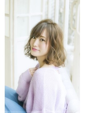 シー バイ ロンド 新宿(Sea by Lond) ハイトーンのゆるふわボブ☆3【福島泰】