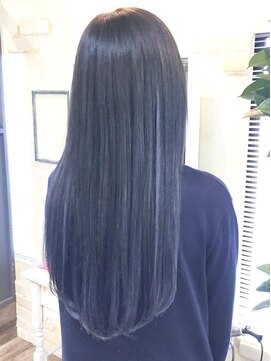 グロウ 大井町(grow) 《grow 大井町》ネイビーカラーのうるツヤストレート