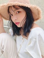 ジゼル(GiseL)&nbsp;Summer Style　ワンホンヘア/韓国風/ブルーブラック