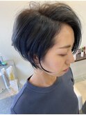 ネイビーライティングショート