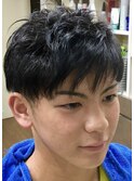 ツーブロックショートボブ