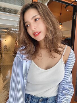 ルービック 難波(Rubik's) ウェーブ×透明感カラー×レイヤーカット