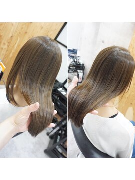 ヘアテリア リュウ 大塚(hair teria ryu) グリッターボンド縮毛矯正