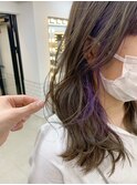 Emma  ecole インナーカラーパープル/顔まわりレイヤー by 久保
