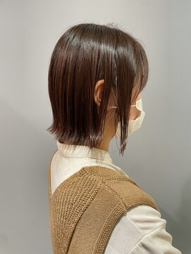 ベルベットヘア 千早店(Velvet hair) ショートから伸ばした切りっぱなしボブ 【福岡聖容】
