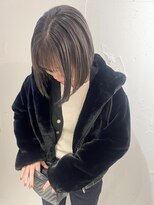 ラミエ バイ メルト 吉祥寺(lamie by melt)&nbsp;"久保田"地毛風縮毛矯正ストレート内巻き切りっぱなしボブ