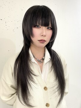 ジーナ オモテサンドウ(XENA) シールエクステ×ロングウルフ×表参道エクステ