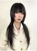 シールエクステ×ロングウルフ×表参道エクステ