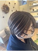 白髪ぼかしハイライト