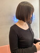 ロンドポレール 北千住(Lond polaire)&nbsp;切りっぱなしボブ×オリーブグレージュ