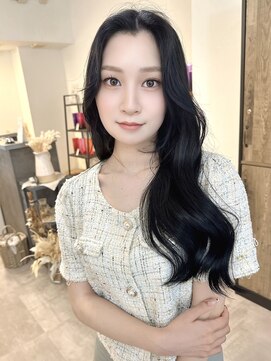 ミョンシル 【myonsil 山田】韓国レイヤー/ブルーブラック