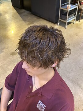 ドロップヘアー DROP HAIR 【マッシュウルフ】波巻きスパイラルパーマ