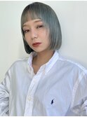 ターコイズ/ダブルカラー/ケアブリーチ/髪質改善/横浜
