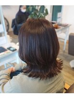 ヘアアトリエ ナイン(hair atelier nine)&nbsp;メルティーカラー/似合わせカット/ウェーブミディアム/福島市