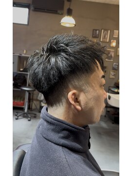 ブラックチョコレート(black chocolate) フェードスタイル × ジェットモヒカン