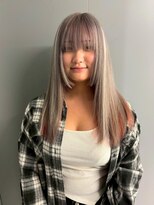 エニフォーイーストハム(Eni for eastham)&nbsp;インナーカラー/アッシュグレージュ×レッドブラウン