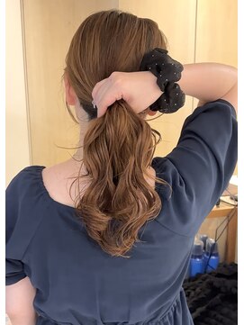 シアン 栄店(CYAN.) 捻るだけ！カールが取れないコテ巻き風パーマ