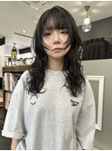 ロングレイヤー/パーマ/似合わせカット