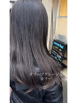 アンリルヘア(enrire hair.) オリーブグレージュカラー